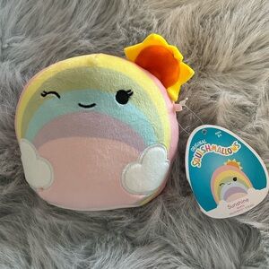 Sunshine Squishmallow rainbow and sunshine - new with tags - approx 4.5”